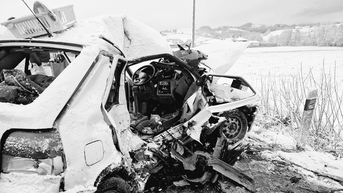 Auto po dopravnej nehode 