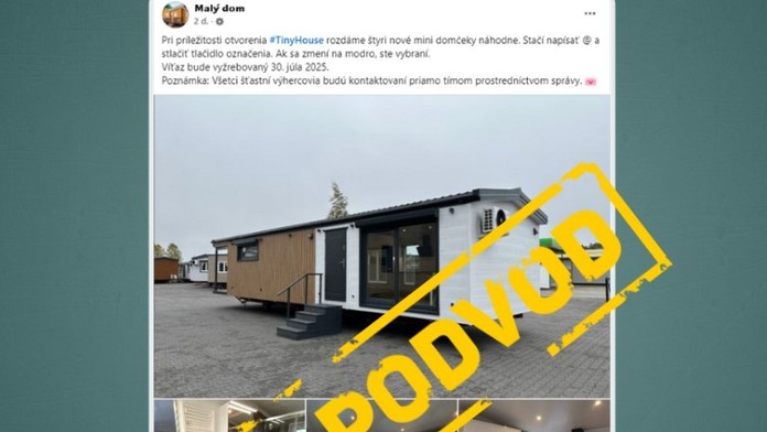 Na snímke podvodná súťaž na Facebooku, ktorá Slovákov pripraví o citlivé údaje.