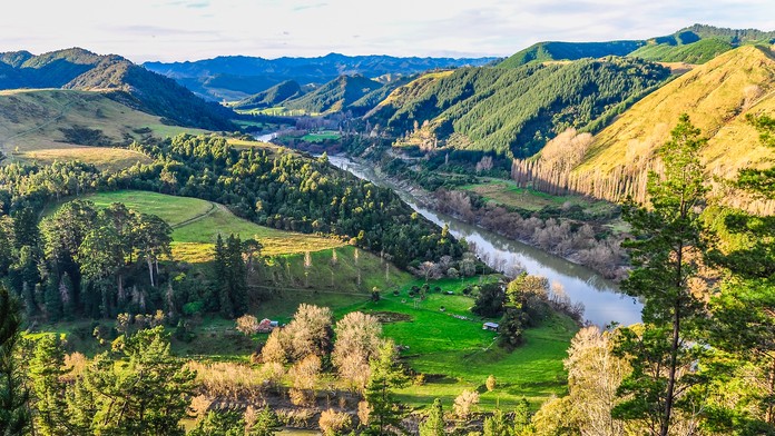 Prekrásna panoráma krajiny.