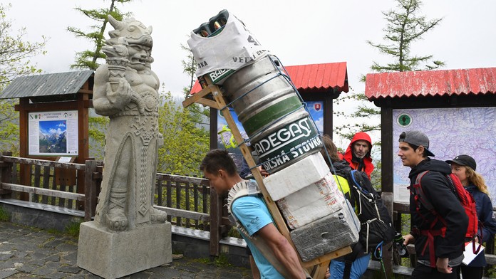 Záber z 20. ročníka Nosičskej stovky.