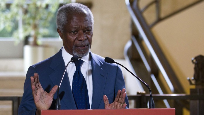 Kofi Annan na archívnej snímke z roku 2012.