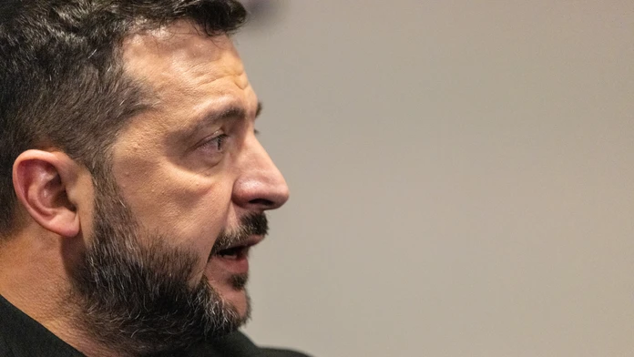 Na snímke ukrajinský prezident Volodymyr Zelenskyj.