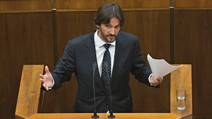 Vicepremiér Robert Kaliňák počas debaty o programe tretej vlády Roberta Fica.