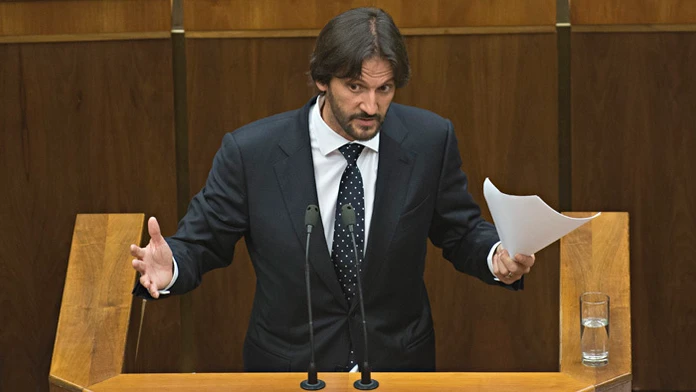 Vicepremiér Robert Kaliňák počas debaty o programe tretej vlády Roberta Fica.