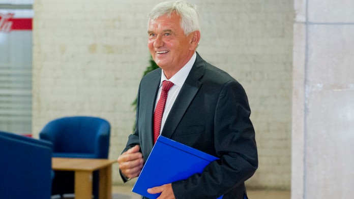 Ľubomír Jahnátek na výberovom konaní na predsedu ÚRSO.