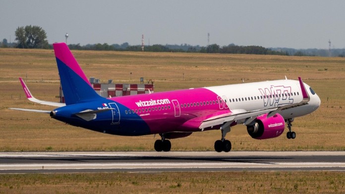 Lietadlo spološnosti Wizz Air (ilustračná snímka)