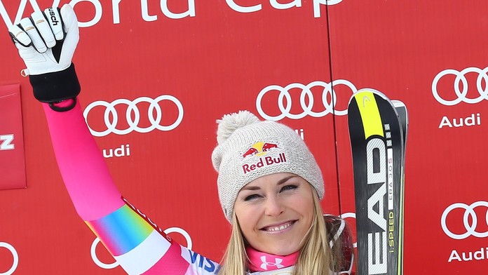 Lindsey Vonnová po víťazstve v super-G