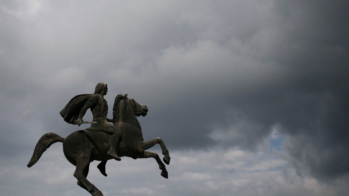 Socha Alexandra Veľkého v Thessalonikách.