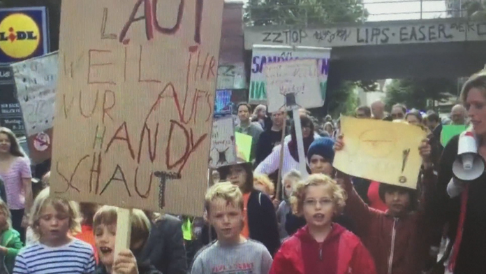 Detský protest v Nemecku