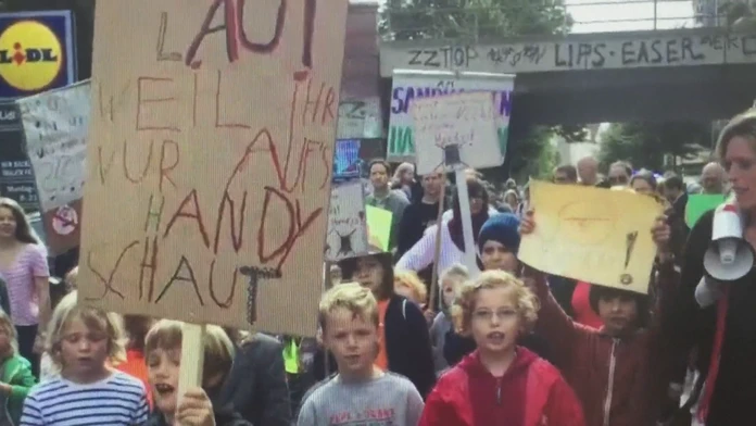 Detský protest v Nemecku