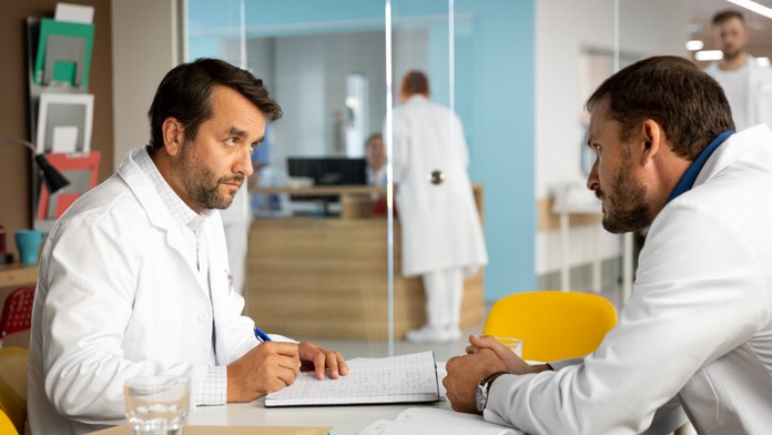 Vladimír Kobielsky a Ján Koleník v seriáli Druhá šanca.