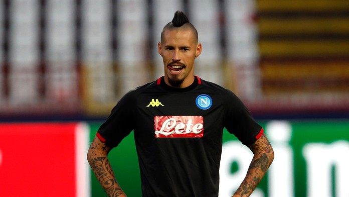 Marek Hamšík z Neapola pred duelom LM na pôde Crvenej zvezdy.