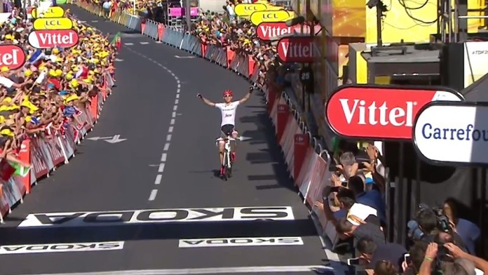 Bauke Mollema vyhral 15. etapu na Tour de France 2017.