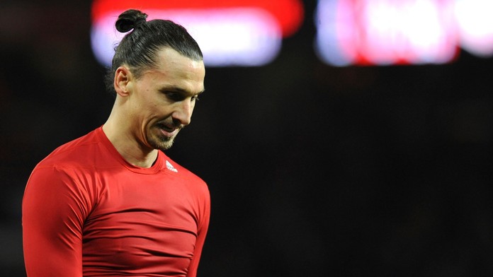 Zamyslený Zlatan Ibrahimovič po zápase s West Hamom 