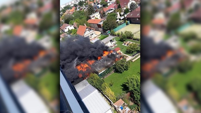 Požiar v Podunajských Biskupiciach.