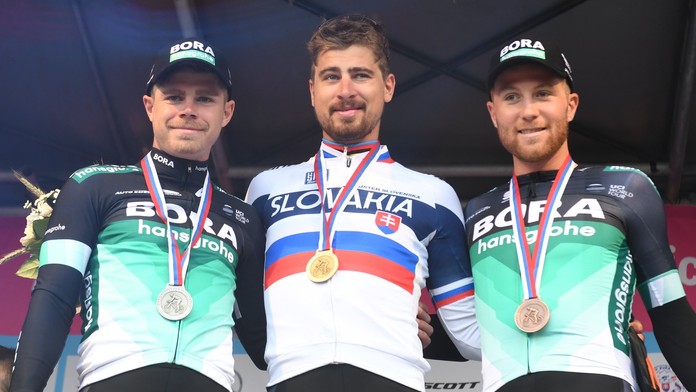 Majster Slovenska v cestnej cyklistike pre rok 2018 Peter Sagan, druhý skončil jeho brat Juraj, na treťom mieste Miachael Kolář.