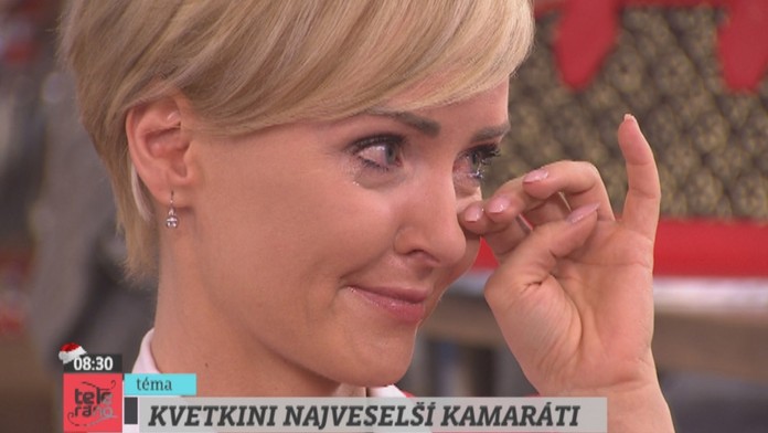 Kvetka Horváthová dojatá k slzám 