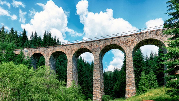 Kamenný most v Telgárte - Chmarošský viadukt.