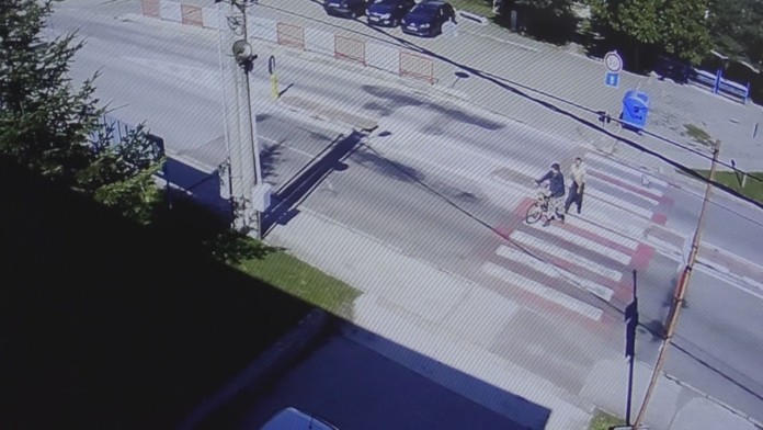 Zábez priemyselnej kamery.