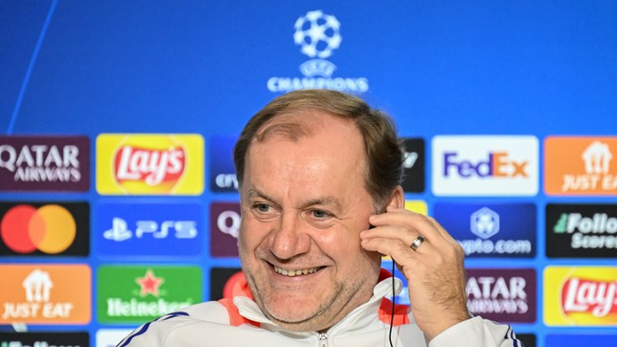 Vladimír Weiss st. na tlačovej konferencii pre zápasom s Atléticom Madrid