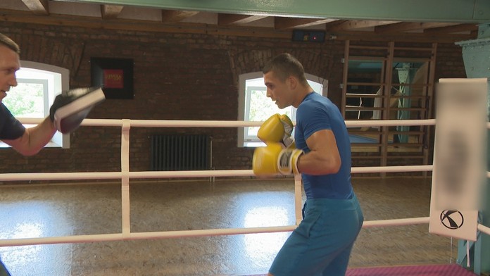 Andrej Csemez počas tréningu.