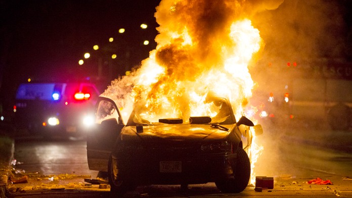 Nepokoje v  Milwaukee.