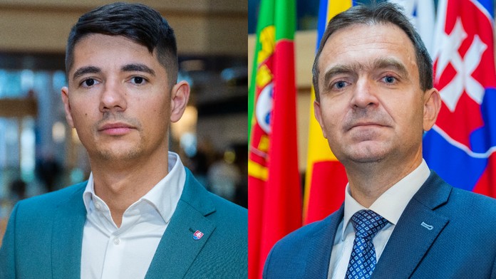 Erik Kaliňák (Smer) a Ľudovít Ódor (PS)