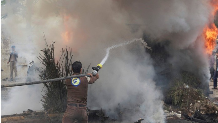 Výbuch v meste Azáz.