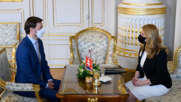 Eduard Heger a Zuzana Čaputová