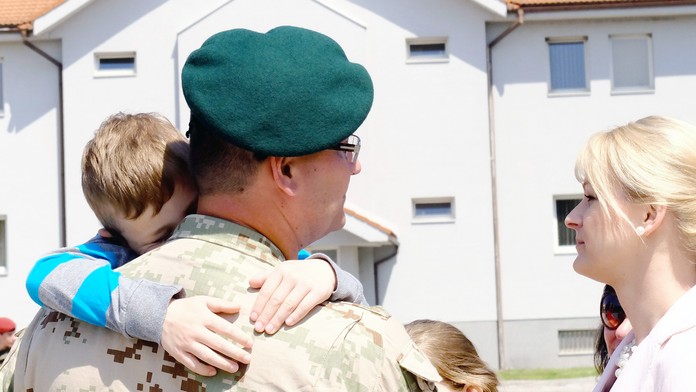 Zo slávnostného nástupu príslušníkov Ozbrojených síl SR