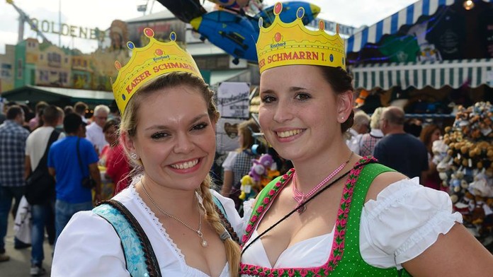 Hostesky na Oktoberfeste v Mníchove.