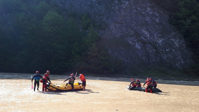 Záchranná akcia na Dunajci.