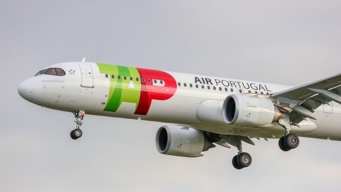 Na snímke lietadlo Airbus A320neo portugalských aeroliniek TAP.