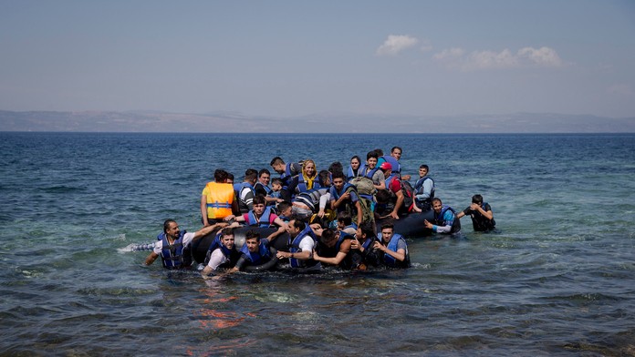 Situácia s migrantmi na ostrove Lesbos- archívna snímka.