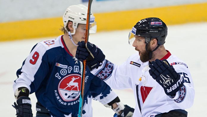 Cam Barker (vpravo) na archívnej snímke.