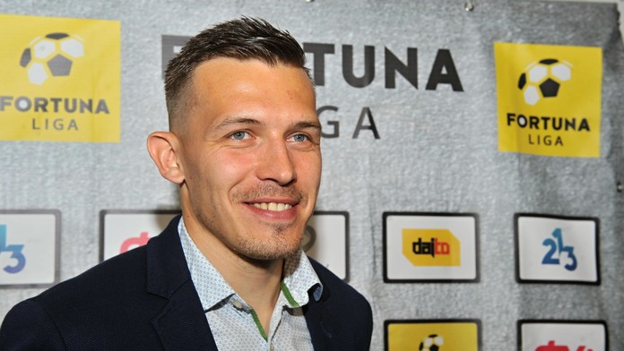 Na snímke najlepší hráč sezóny Fortuna ligy 20162017 Filip Hlohovský z MŠK Žilina.