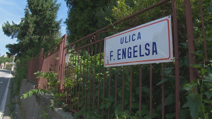 Ulica Fridricha Engelsa v Leviciach.