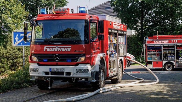 Nemeckí požiarnici. Ilustračná snímka. 