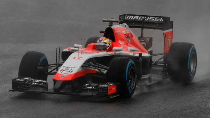 Francúzsky jazdec tímu Marussia Jules Bianchi na VC Japonska F1 pred nehodou.