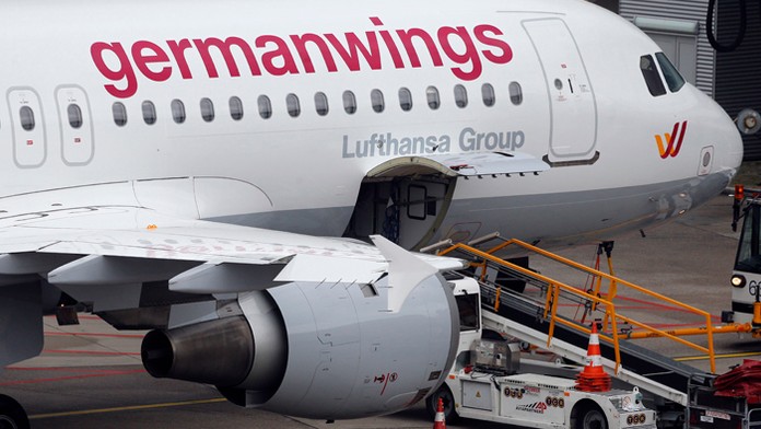 Na archívnej snímke je lietadlo germanwings.