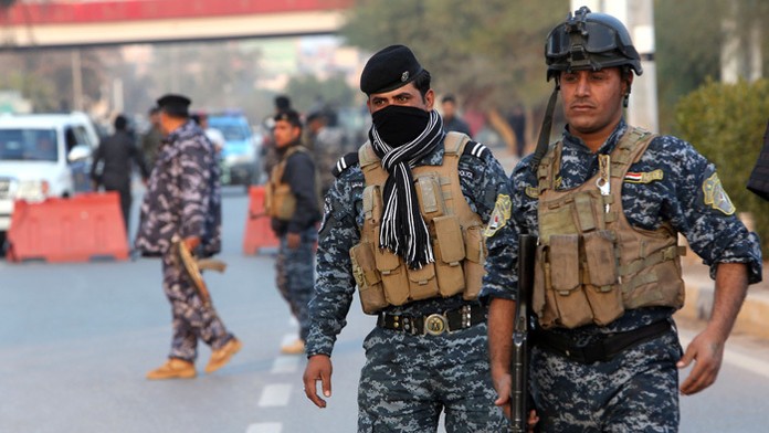 Iracké ozbrojené sily v Bagdade.