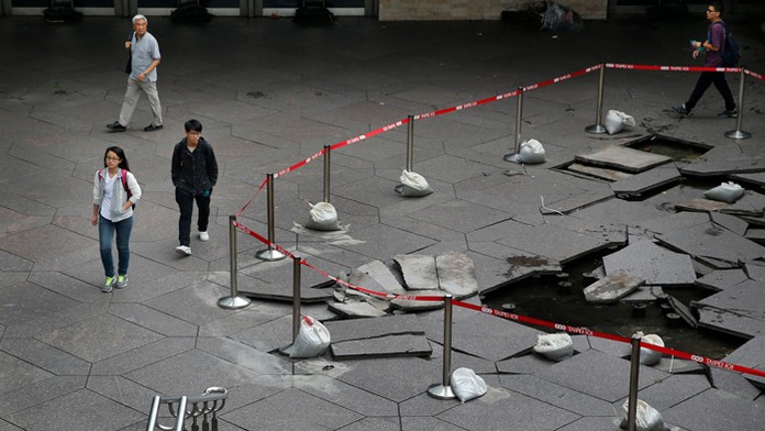 Na Taiwane vyčíňal tajfún.