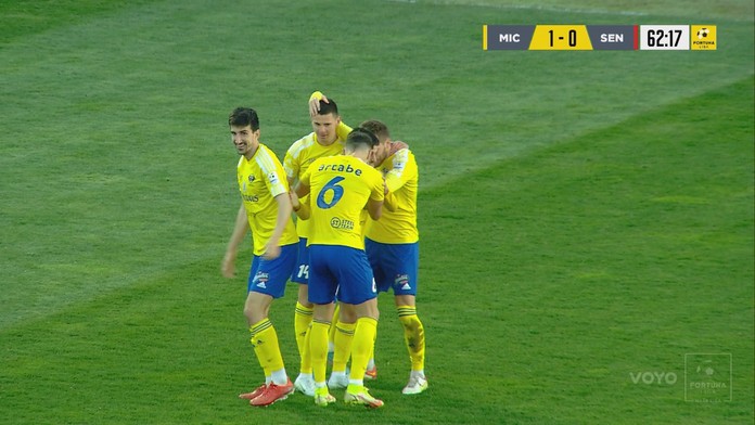 Michalovce doma zdolali Senicu, o ich triumfe rozhodol vlastný gól