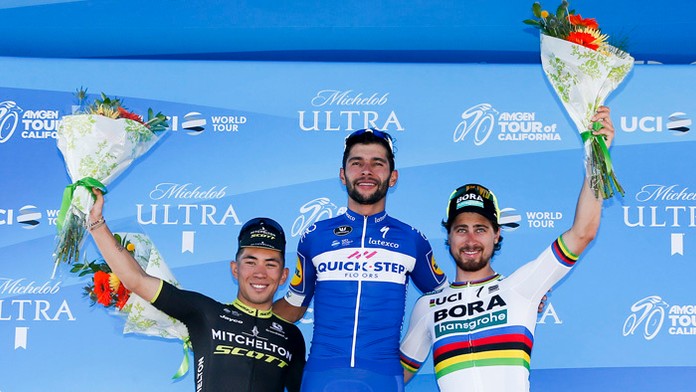 Peter Sagan obsadil tretie miesto v úvodnej etape pretekov Okolo Kalifornie.