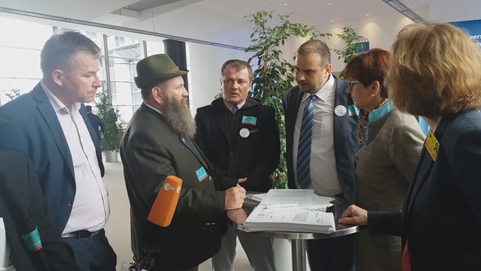 Slovenskí farmári v Bruseli.