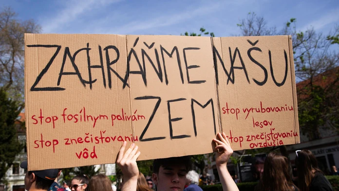 Protest v Bratislave.