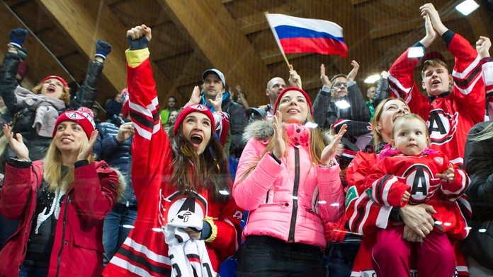 Ruskí fanúšikovia - ilustračné foto.