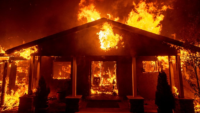 Požiar v Kalifornii.