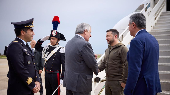 Volodymyr Zelenskyj v Ríme.