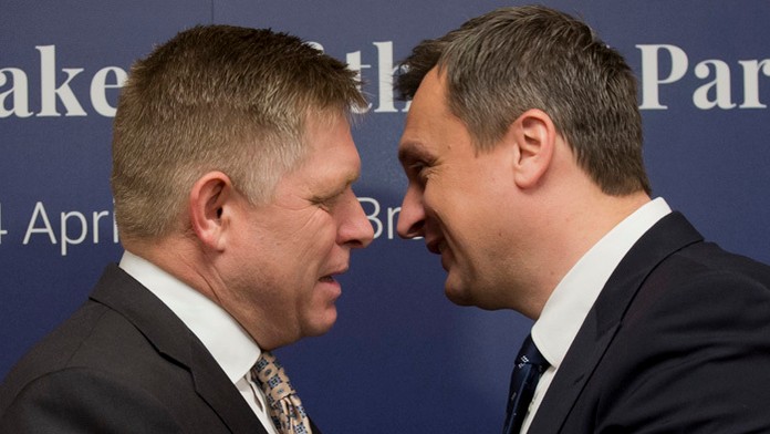 Premiér Robert Fico a predseda parlamentu Andrej Danko.